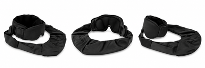 NestAway sleep mask from three angles